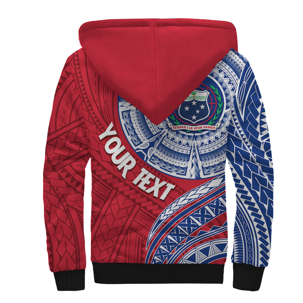 Samoa Personalised Sherpa Hoodie Independence Day Flag Style LT7 - Polynesian Pride