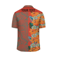 (Personalized) Hibiscus Flowers - Polynesia Hawaiian Shirt - Haka Style - Polynesian Pride