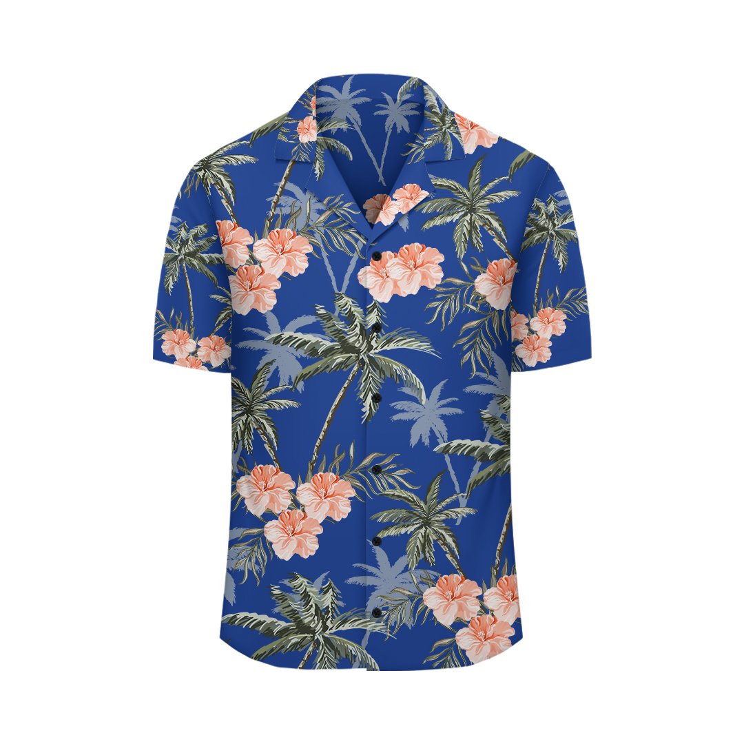 (Personalized) Palm Tree And Hibiscus - Hawaiian Shirt - Haka Style - Polynesian Pride