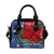 Hawaii Lauhala Hibiscus Polynesian Tropical Shoulder Handbag Blue - Wake Style - AH One Size Blue - Polynesian Pride