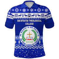 Siaatoutai Theological College Christmas Polo Shirt Simple Style LT8 - Polynesian Pride