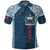 Customize F.A.S.T Samoa Mix Tapa Pattern Simple Style Polo Shirt LT7 Unisex Blue - Polynesian Pride