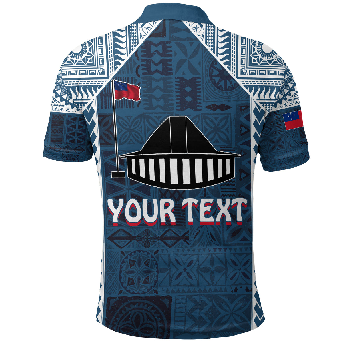 Customize F.A.S.T Samoa Mix Tapa Pattern Simple Style Polo Shirt LT7 - Polynesian Pride