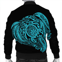 Simple Bomber Jacket Blue AH - Polynesian Pride