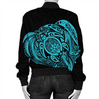 Simple Bomber Jacket Blue AH - Polynesian Pride