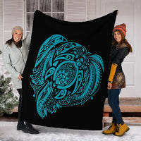 Simple Premium Blankets Blue AH - Polynesian Pride