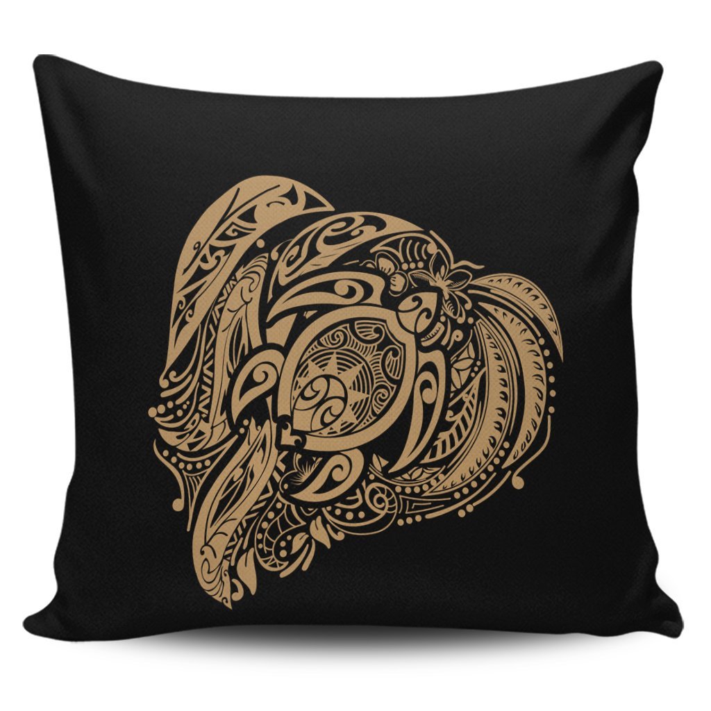 Simple Pillow Covers Gold AH Pillow Covers Black - Polynesian Pride