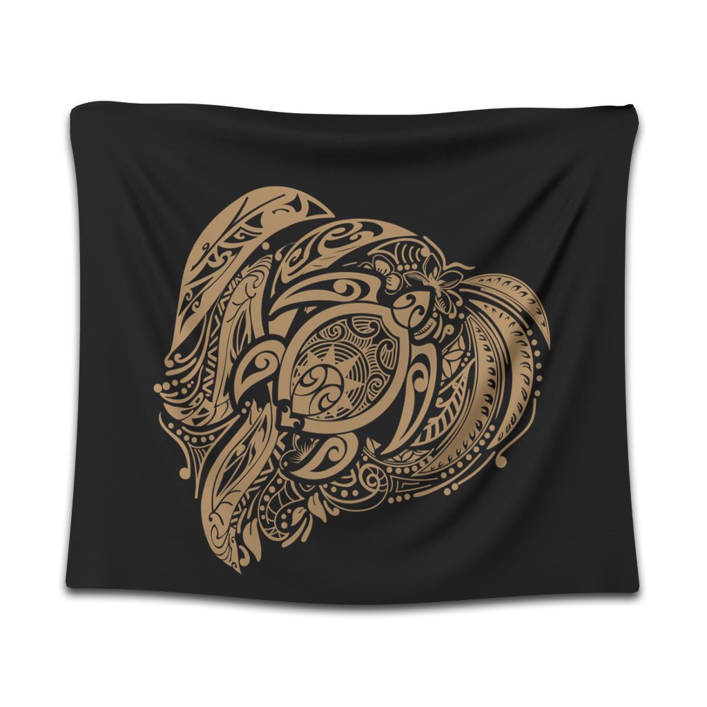 Simple Tapestry Gold AH Wall Tapestry Black - Polynesian Pride