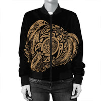Simple Bomber Jacket Gold AH - Polynesian Pride