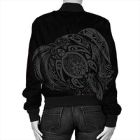 Simple Bomber Jacket Gray AH - Polynesian Pride