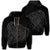 Simple Zip Hoodie Gray Unisex Art - Polynesian Pride