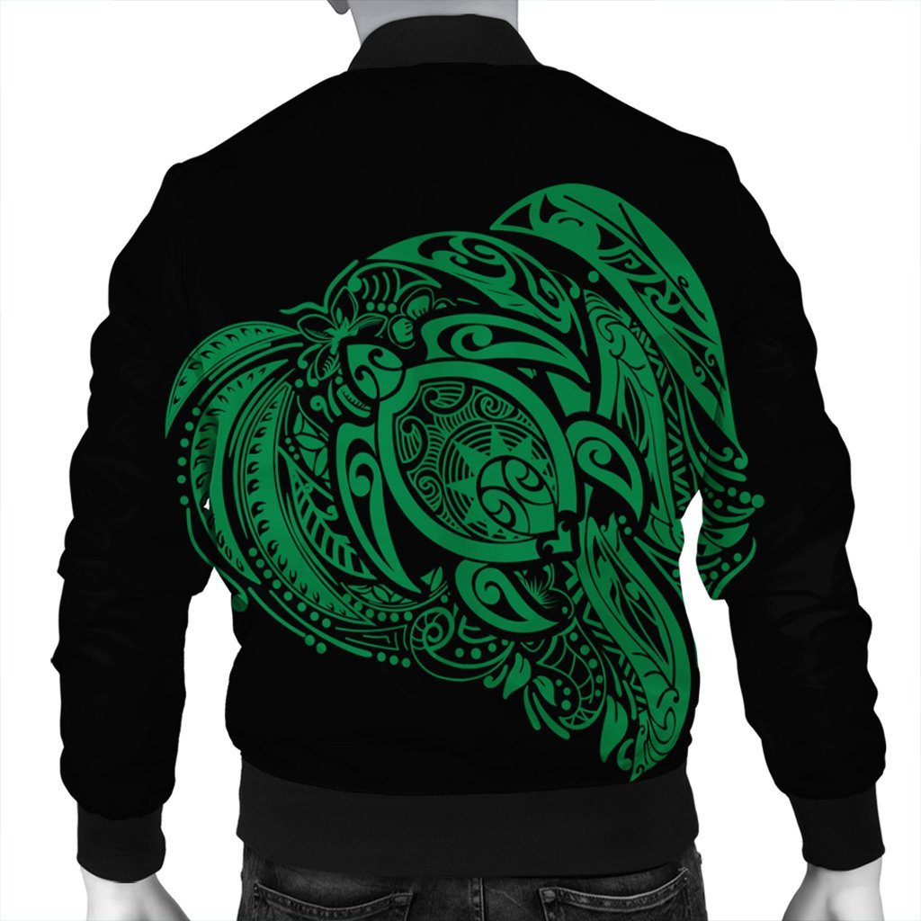 Simple Bomber Jacket Green AH - Polynesian Pride