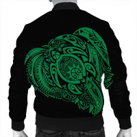 Simple Bomber Jacket Green AH - Polynesian Pride