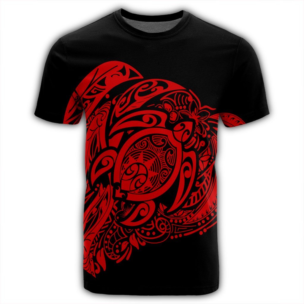 Simple T Shirt Red - Polynesian Pride