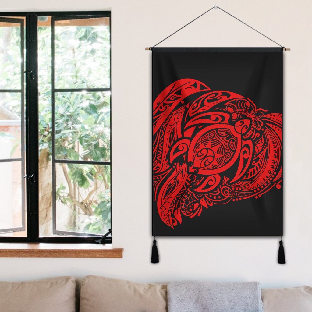 Simple Hanging Poster Red AH - Polynesian Pride