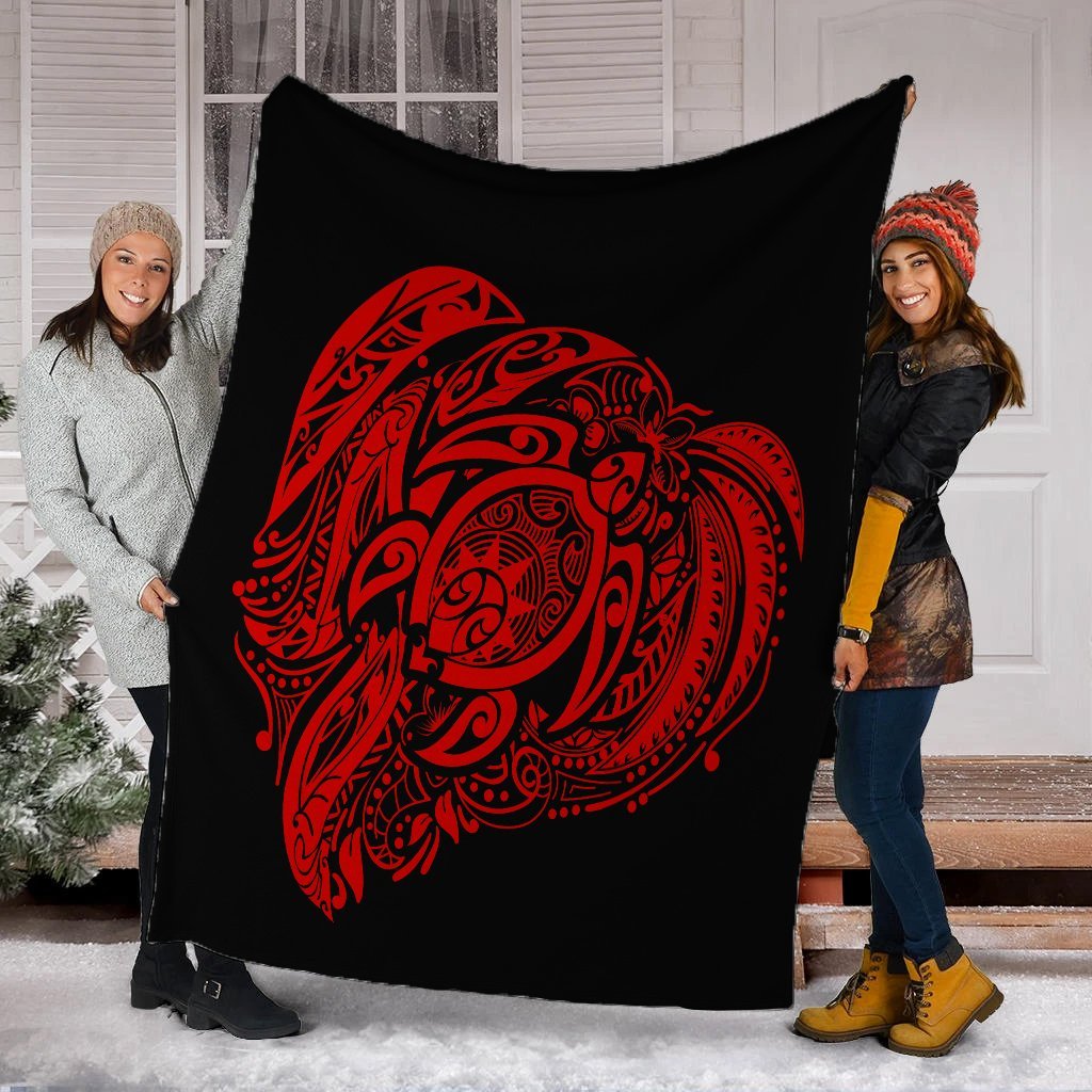Simple Premium Blankets Red AH - Polynesian Pride
