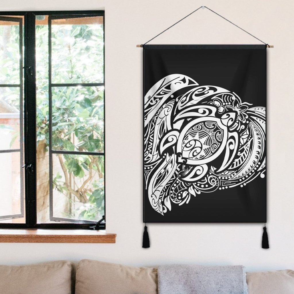 Simple Hanging Poster White AH - Polynesian Pride