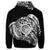Simple Zip Hoodie White - Polynesian Pride