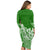 Saineha High School Tonga Long Sleeves Bodycon Dress Kupesi Style - Ver02 LT7 - Polynesian Pride