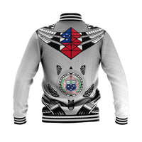 Samoa Black Saturday Baseball Jacket Visual Arts LT9 - Polynesian Pride