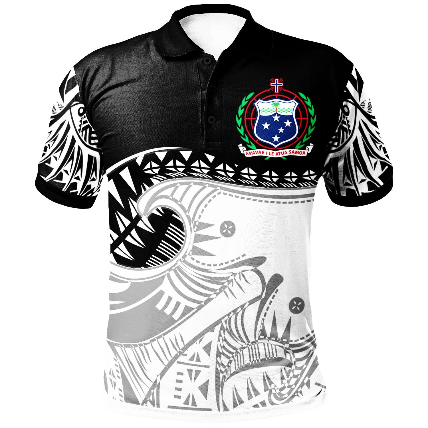 Samoa Custom Polynesian Polo Shirt Dynamic Sport Style Unisex Black - Polynesian Pride