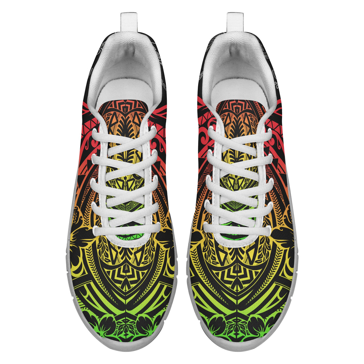 Hawaii Hibiscus Polynesian Sneakers - Colorful Style - AH - Polynesian Pride