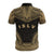 Society Islands Polo Shirt Society Islands Flag Polynesian Chief Tattoo Gold Version - Polynesian Pride