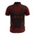 Society Islands Polo Shirt Society Islands Flag Polynesian Chief Tattoo Red Version - Polynesian Pride