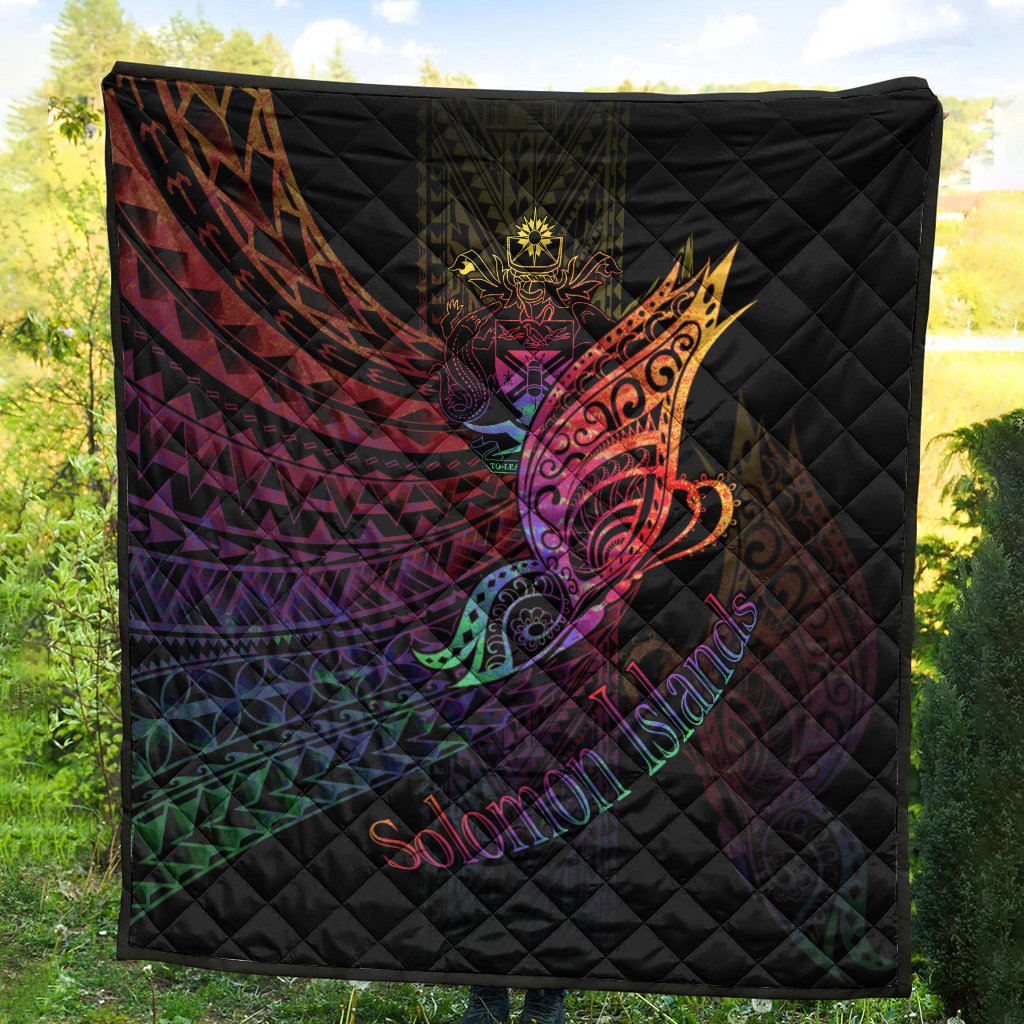 Solomon Islands Premium Quilt - Butterfly Polynesian Style - Polynesian Pride