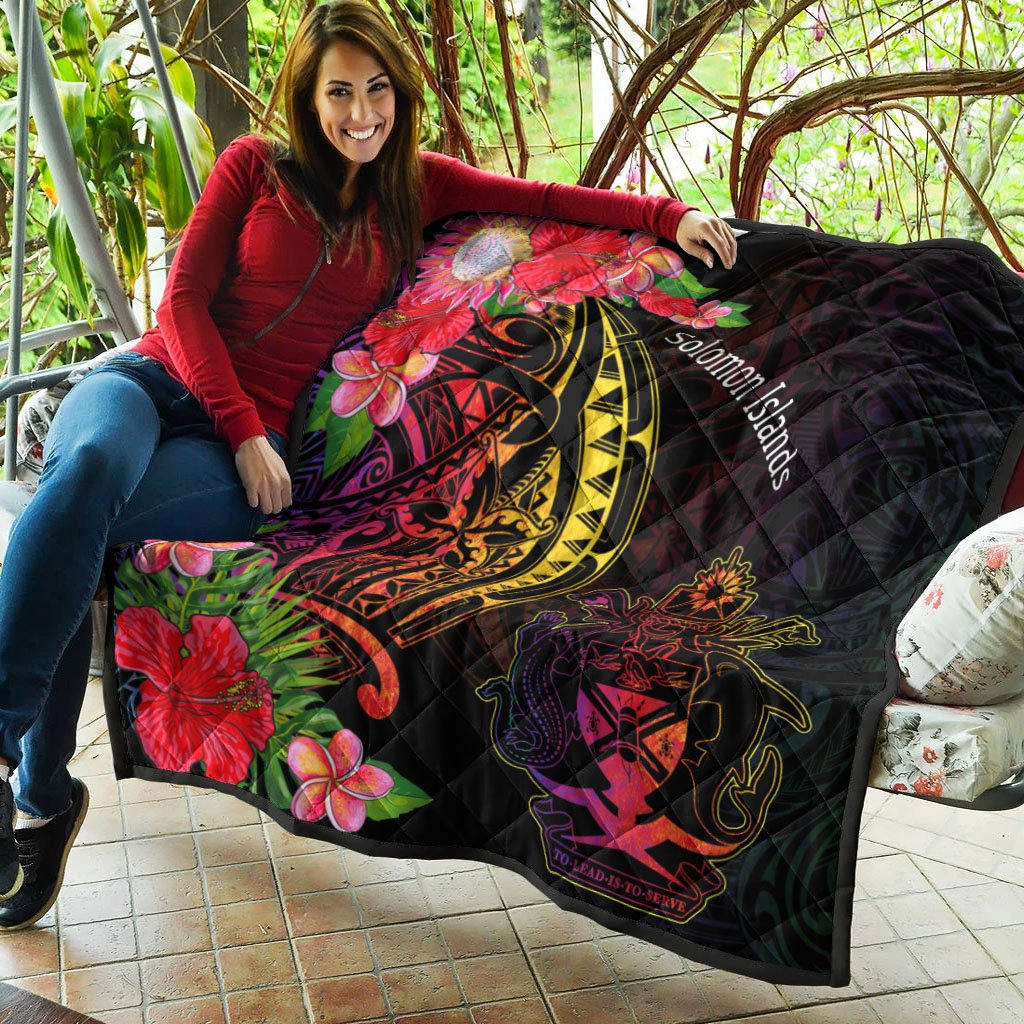 Solomon Islands Premium Quilt - Tropical Hippie Style - Polynesian Pride