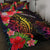 Solomon Islands Quilt Bed Set - Tropical Hippie Style Black - Polynesian Pride