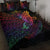 Solomon Islands Quilt Bed Set - Butterfly Polynesian Style Black - Polynesian Pride
