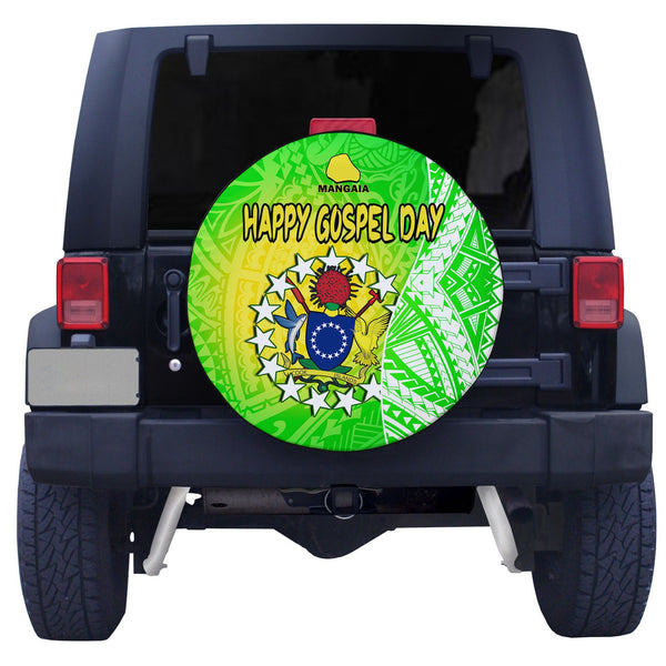 (Custom Personalised) Happy Mangaia Gospel Day Bomber Jacket Cook Islands Coat Of Arms Polynesian Pattern LT14 main image 1