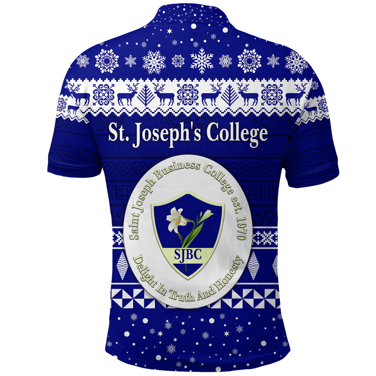St. Josephs College Christmas Polo Shirt Simple Style LT8 - Polynesian Pride