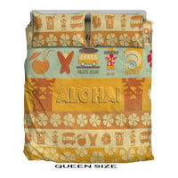 Hawaii Surf Retro Style Bedding Set LT9 - Polynesian Pride