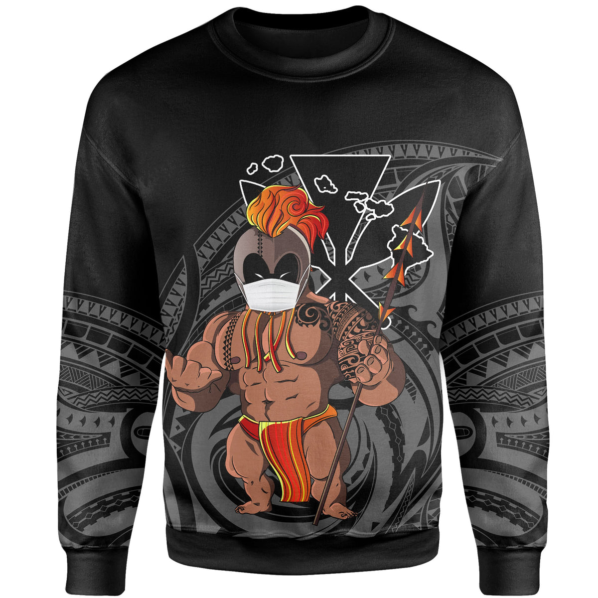 Hawaii Stay At Home Warrior Sweatshirt - Polynesian Pride