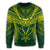 Hawaiian Kanaka Map Football Jersey Sweatshirt - Green And Yellow - Roger Style - AH - Polynesian Pride