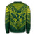 Hawaiian Kanaka Map Football Jersey Sweatshirt - Green And Yellow - Roger Style - AH - Polynesian Pride