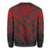 Hawaiian Kanaka Map Football Jersey Sweatshirt - Grey And Red - Roger Style - AH - Polynesian Pride