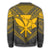 Hawaiian Kanaka Map Football Jersey Sweatshirt - Grey And Yellow - Roger Style - AH - Polynesian Pride