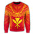 Hawaiian Kanaka Map Football Jersey Sweatshirt - Red And Yellow - Roger Style - AH - Polynesian Pride