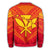 Hawaiian Kanaka Map Football Jersey Sweatshirt - Red And Yellow - Roger Style - AH - Polynesian Pride