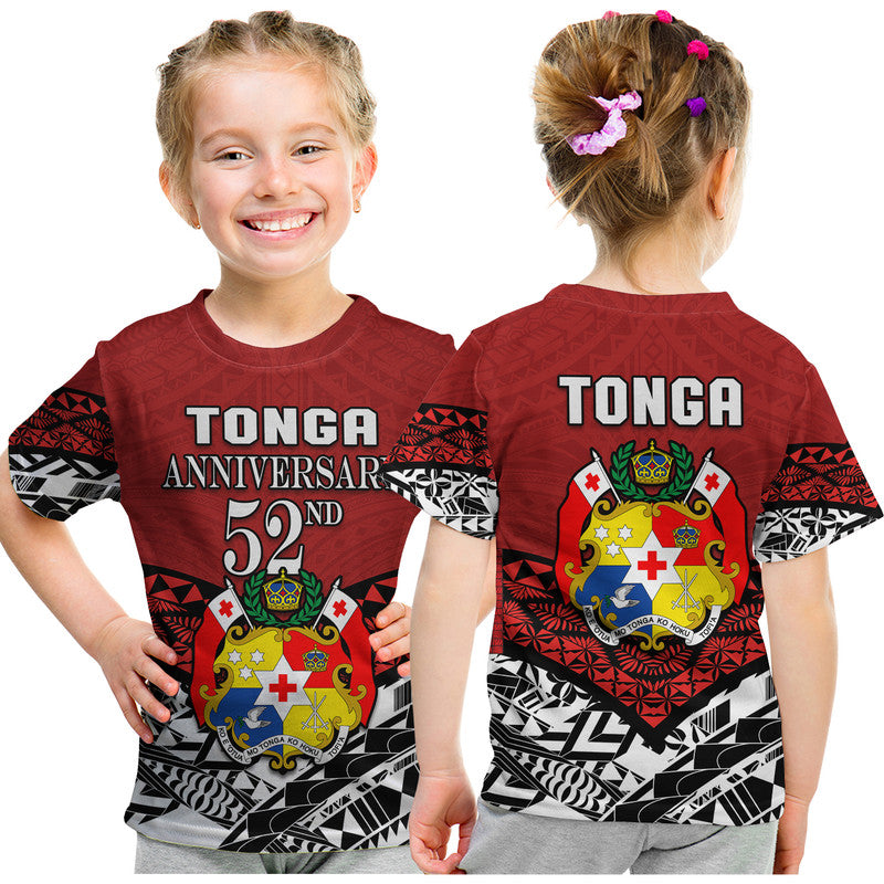 Tonga T Shirt KID Independence Anniversary Special Version 2022 LT14 Youth XL Size14 - Polynesian Pride