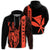 Kanaka Map King Orange Hoodie Edgar Style Unisex Orange - Polynesian Pride