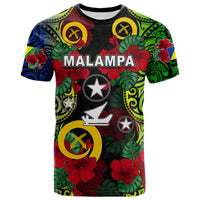 Vanuatu Malampa and Hibiscus T Shirt LT6 Black - Polynesian Pride
