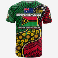Vanuatu Mix Aboriginal Happy Independence Day T Shirt LT6 Red - Polynesian Pride
