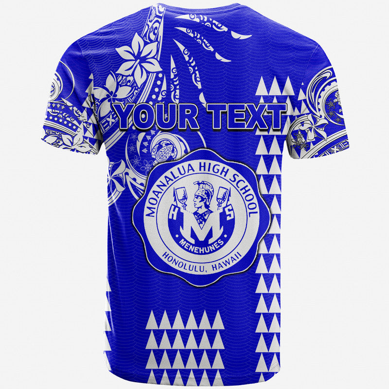 Custom Hawaii High School Moanalua T Shirt Mix Kakau LT6 - Polynesian Pride
