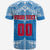(Custom and Number) Toa Samoa Rugby T Shirt Blue Sky LT6 - Polynesian Pride