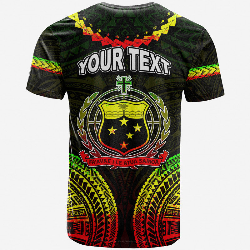 Custom Samoa Ula Nifo Tribal T Shirt Reggage Style LT6 - Polynesian Pride