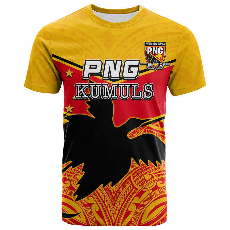 (Custom and Number) PNG The Kumuls T Shirt LT6 Yellow - Polynesian Pride
